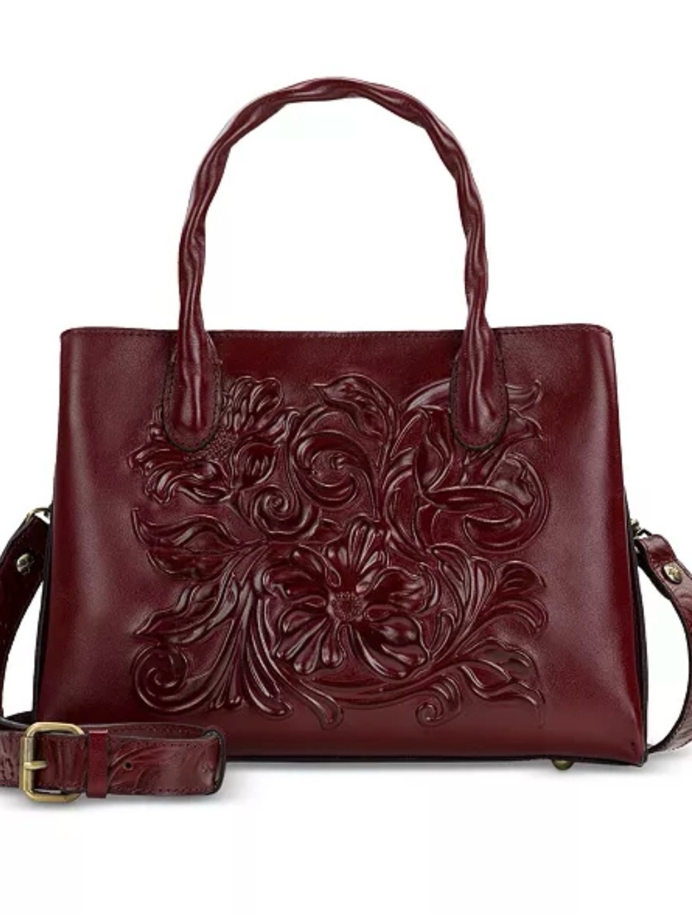 Patricia Nash Genovese Medium Leather Top Handle Bag